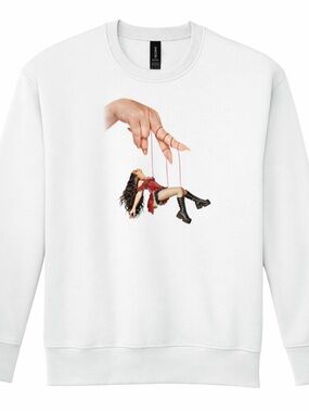Puppet Girl Graphic Crewneck Sweatshirt Pop Album Inspired Aesthetic Cozy